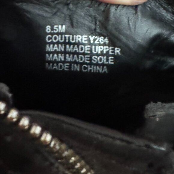 Women’s Mia Black High Heel Ankle Boots – Zip-Up - Picture 3 of 3